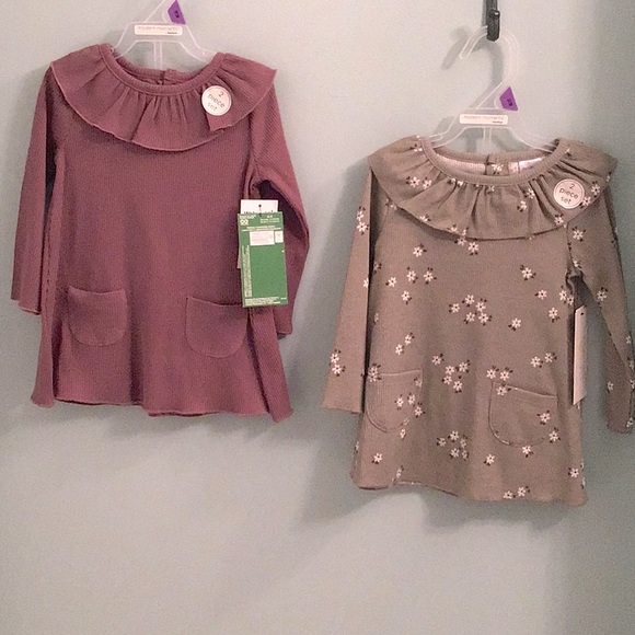 Gerber Other - Gerber Two- 2 piece dress sets w/ diaper cover Size 12 months NWT